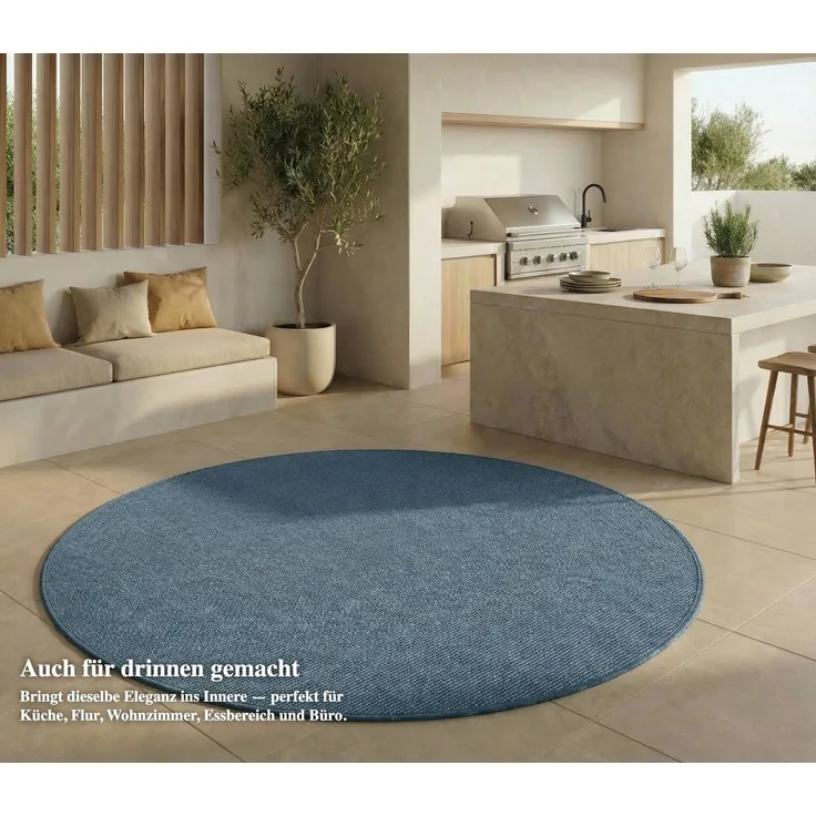 Jimri Outdoorteppich Key West, Rechteckig, Outdoor Teppich Balkonteppich Terassenteppich