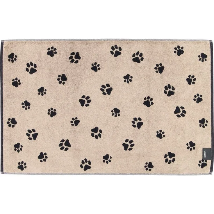 Cawö Badematte Duschvorleger We love Dogs 6247-93 Pfoten Schwarz 50x80