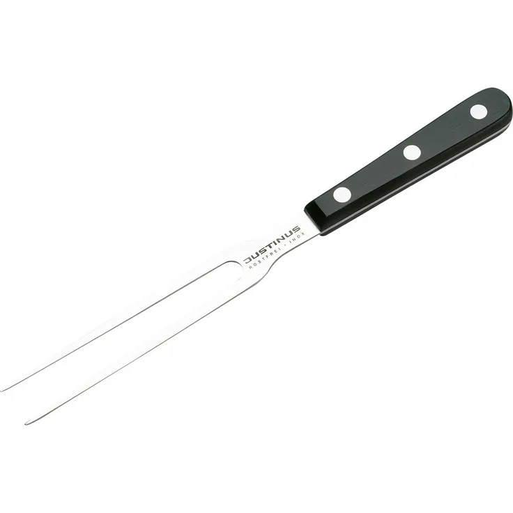 Justinus 'KÜCHENCHEF' Fleischgabel, Spülmaschinengeeignet, Edelstahl/Bakelit, Silber/Schwarz, 26 cm