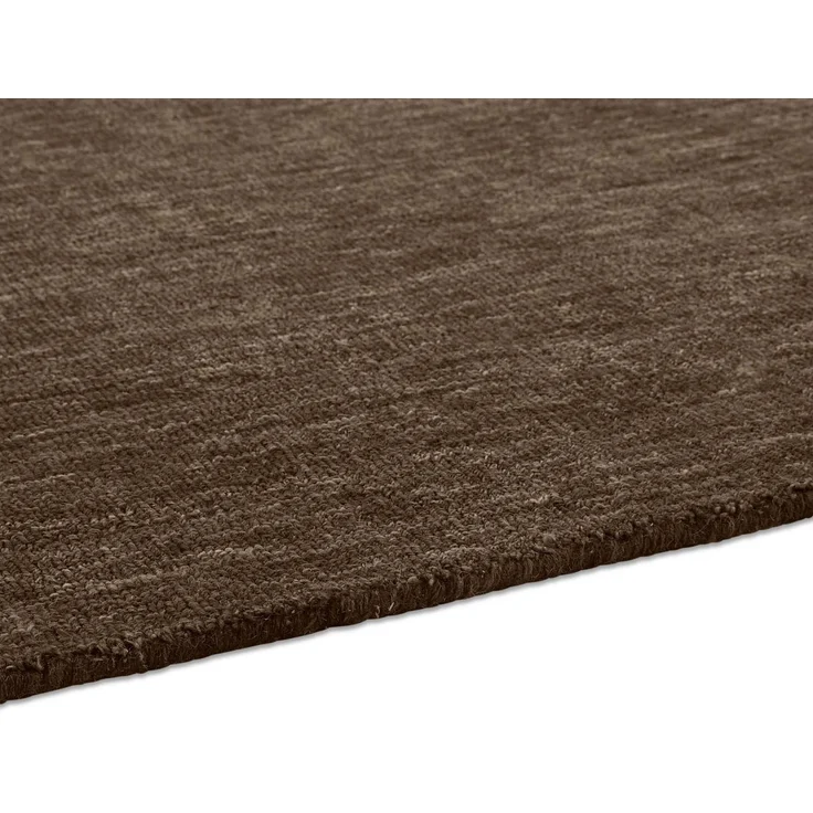 TaraCarpet Wollteppich TaraCarpet Vanessa Wool strapazierfähiger Schurwollteppich Handarbeit, rechteckig, Höhe: 14 mm, Wollteppich Vanessa braun Wohnzimmer Schlafzimmer Flur ca 130x190 – Bild 3