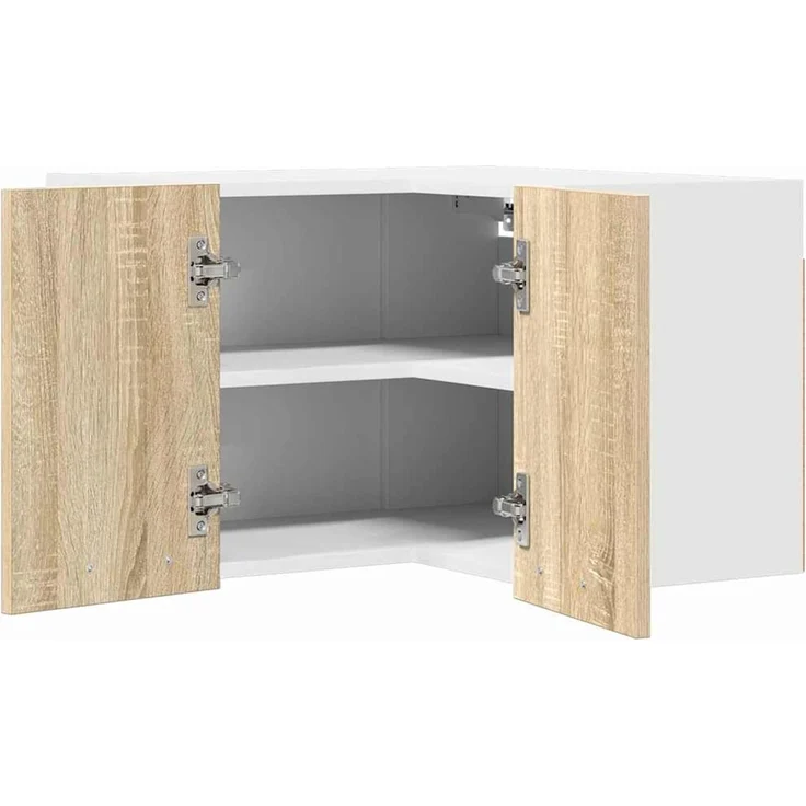 vidaXL Hängeschrank mit Speicher Sonoma-Eiche und Weiß 57 x 57 x 40 cm 884188 – Bild 5