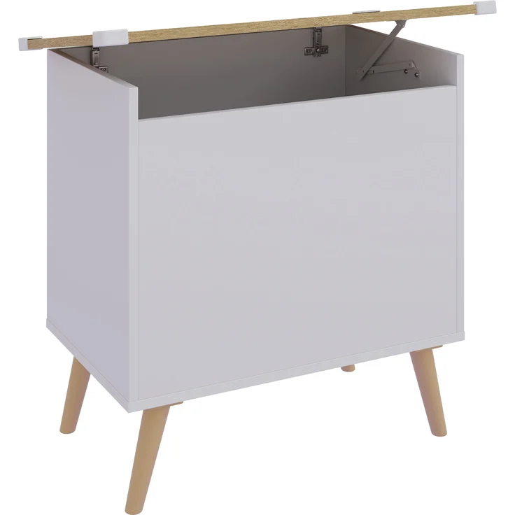 VCM Sitzbank Bosula 921062 Weiß / Honig-Eiche H. 65 x B. 68 x T. 39 cm – Bild 2