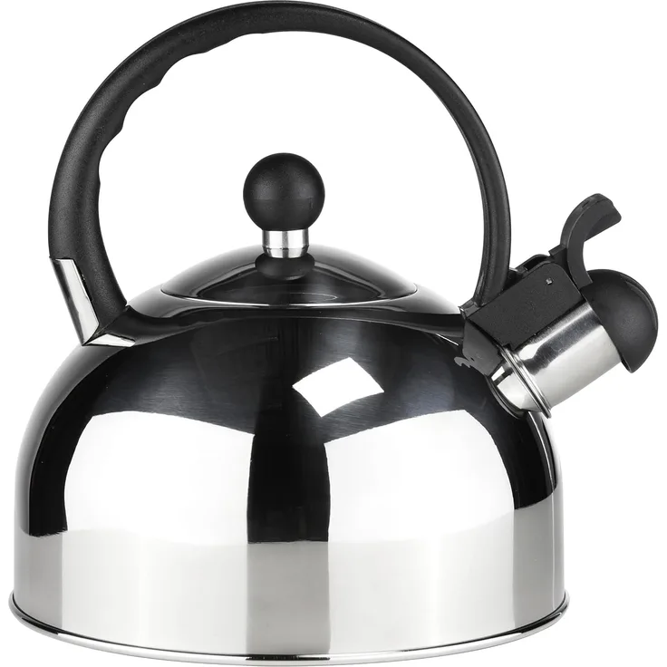 Flötenkessel - Edelstahl - Kunststoffgriff - H: 22cm - 2,5 Liter