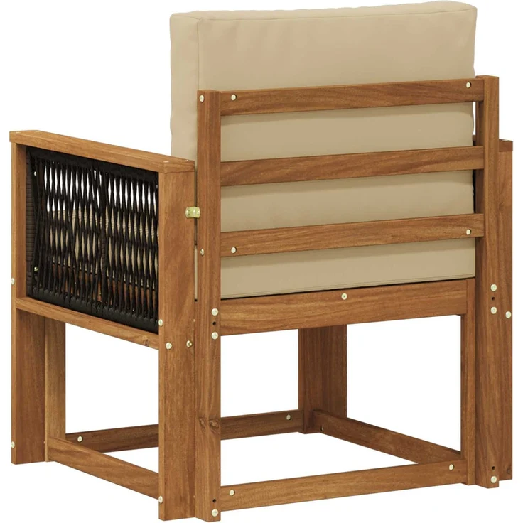 vidaXL Outdoor Mittelsofa Massivholz Akazie Natur 3438832 – Bild 5