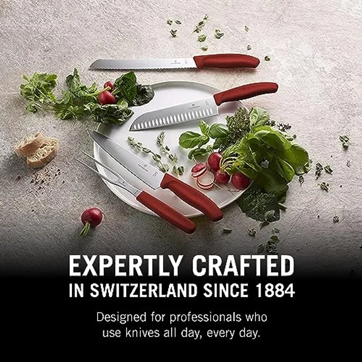 Victorinox Swiss Classic 21cm Brotmesser Wellenschliff rot – Bild 7
