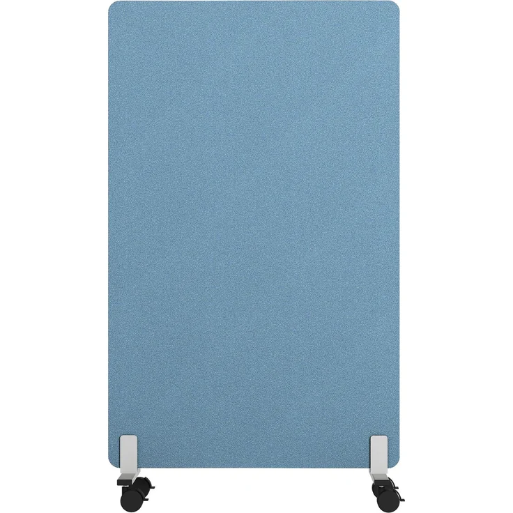 Rheinland Möbel FocusWall STWR0814 – Akustik-Stellwand 800×1400 mm in Stofffarbe Steel inkl. Rollen – Mobile Schreibtisch-Trennwand für Büro & Homeoffice – Schallschutz – Made in Germany – Bild 1