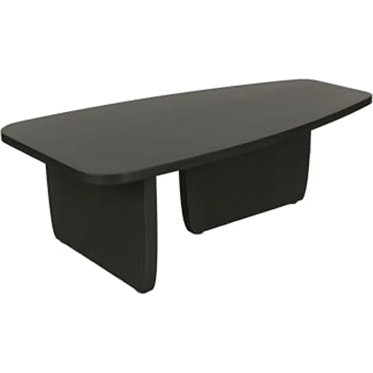 byLIVING Couchtisch Bolt (1-St), Freiform Tisch in Akazie Massivholz schwarz lackiert, 25mm Tischplatte