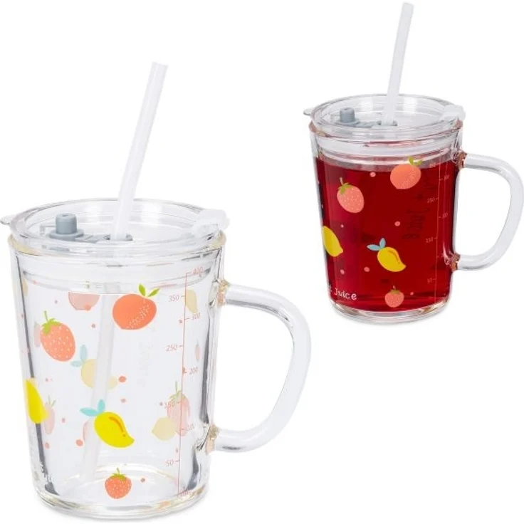 2er Set Kindergläser mit Früchte-Motiv – Bild 1