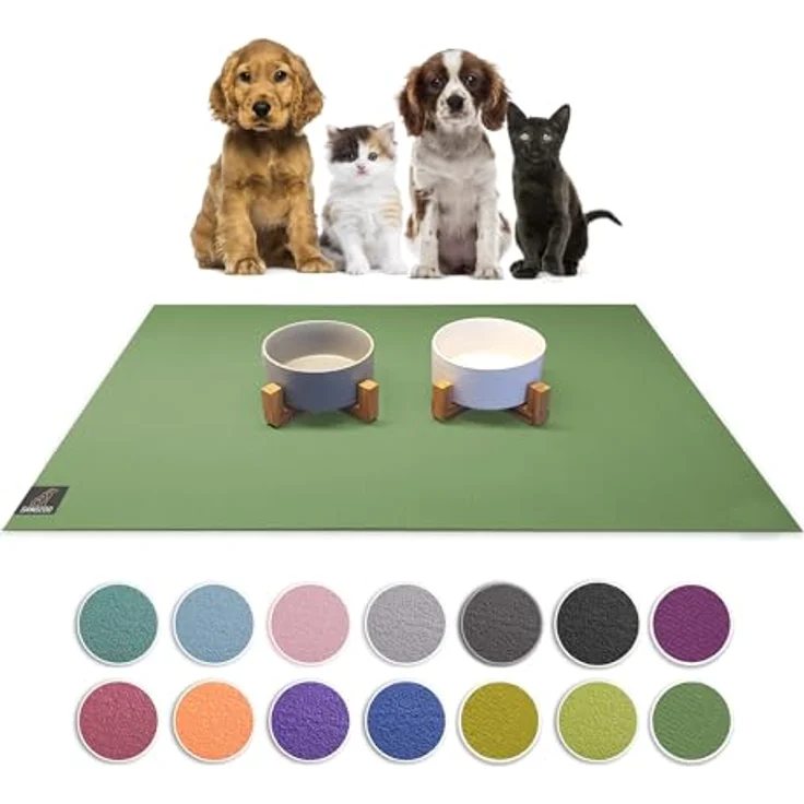 Sanozoo Napfunterlage Öko-Tex & Made in Germany, 1-St, für Hunde & Katzen in Eckig, Rund, Halbrund oder Eckrund – Bild 2