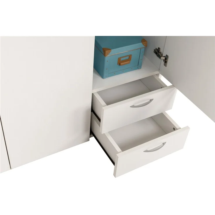 Kleiderschrank, weiß, 120 x 177 x 52 cm – Bild 5