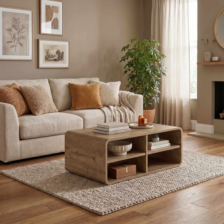 Skye Decor 'Rovel' Couchtisch, Natur, 80,3 x 32,5 x 50 cm