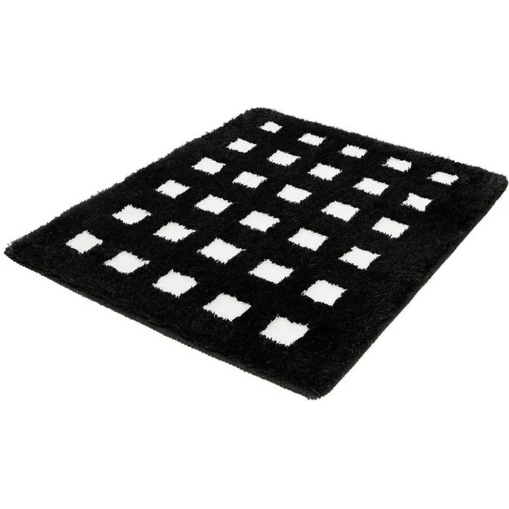 Kleine Wolke Badematte Boxes, Höhe 20 mm, rutschhemmend beschichtet, fußbodenheizungsgeeignet, Polyacryl, rechteckig, Badteppich, modernes Design, Hoch/Tief Effekt – Bild 2