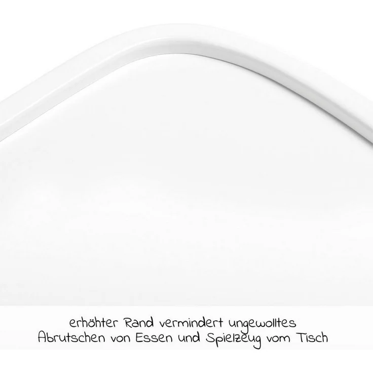 Hauck Hochstuhl Alpha Plus White, Holz Kinderhochstuhl verstellbar mit Essbrett Wooden Tray & Sitzkissen – Bild 2