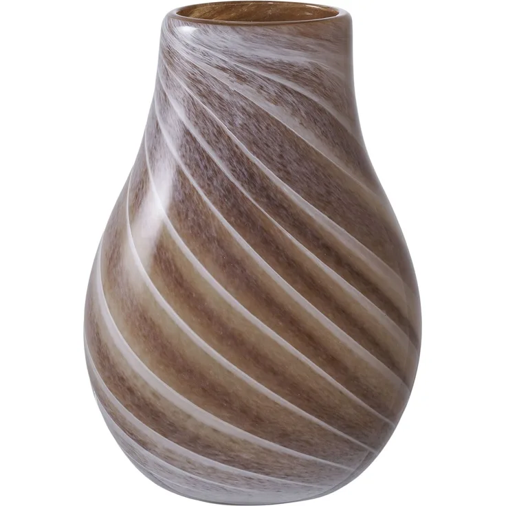House Nordic Vase, Glas, braun, ø16x23 cm