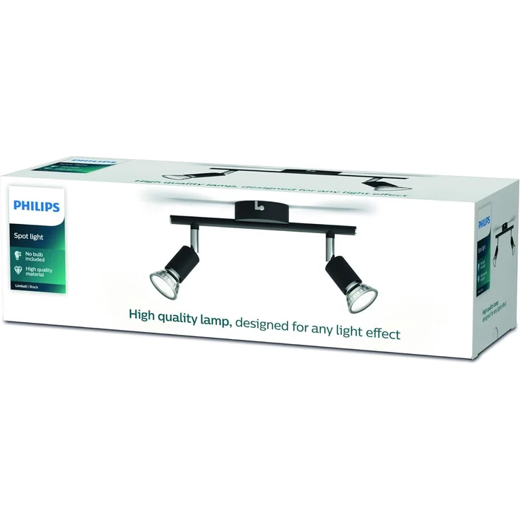 Philips Aufbauspot Strahler Oberflächenbeleuchtung GU10 2 Glühbirne(n) 220-240 V Schwarz – Bild 5