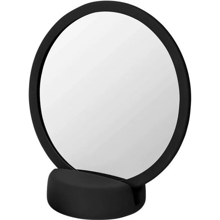 Blomus Kosmetikspiegel Sono, Schminkspiegel, Badspiegel, Keramik, Black, 66280