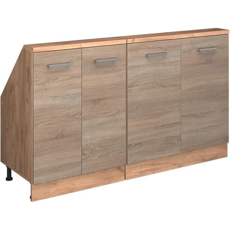 Dachschrägenschrank-Set Rion Sonoma/Goldkraft Eiche 2er Set Vicco – Bild 1