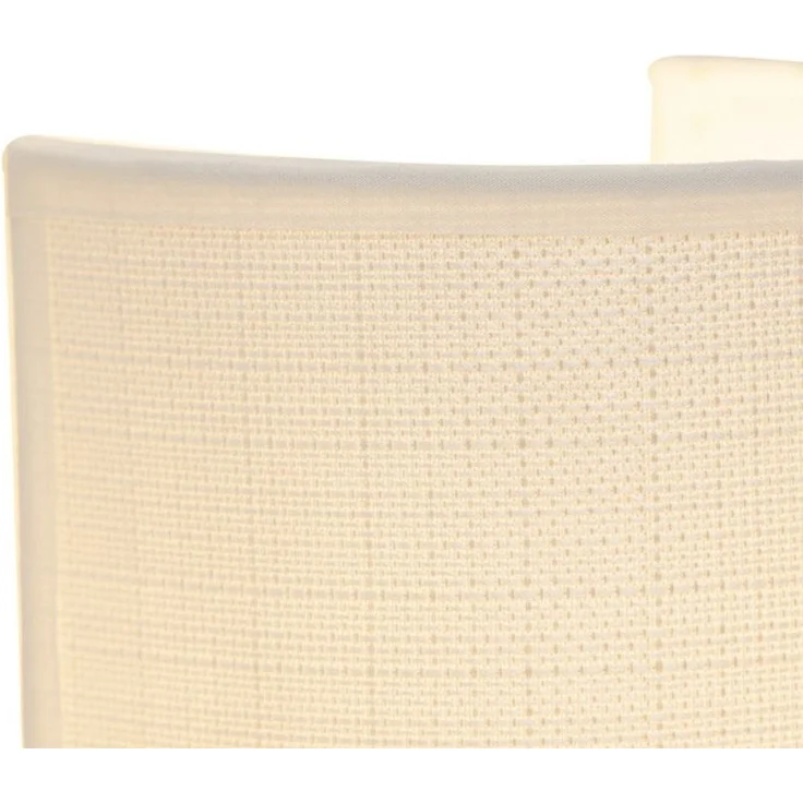 Qazqa Wandleuchte Drum, ohne Leuchtmittel, E27, Weiß, Modern, Textil, 1-flammig – Bild 3