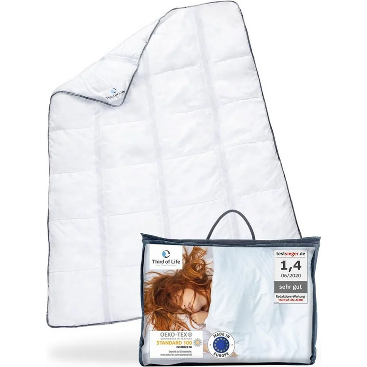 AERO ActiveClima Ganzjahresdecke mit innovativer Climabalance®-Technologie, einlagig (Mono-Decke) 100 x 135 cm – Bild 2