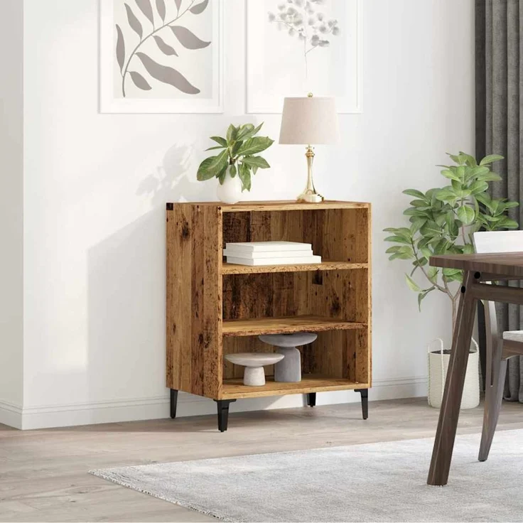 vidaXL Sideboard Altholz-Optik 57x35x70 cm Holzwerkstoff 856474 – Bild 2
