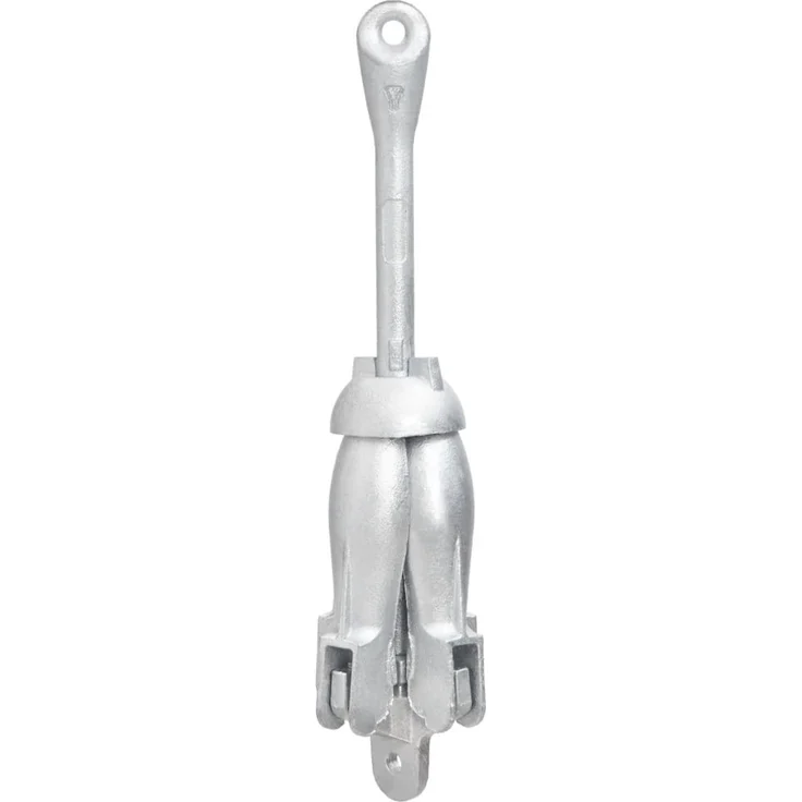 vidaXL Klappanker mit Seil Silbern 2,5 kg Temperguss 94285 – Bild 4