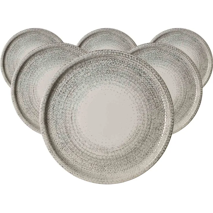 Ritzenhoff & Breker Rimini Pizzateller ø 30 cm Stone 6er Set