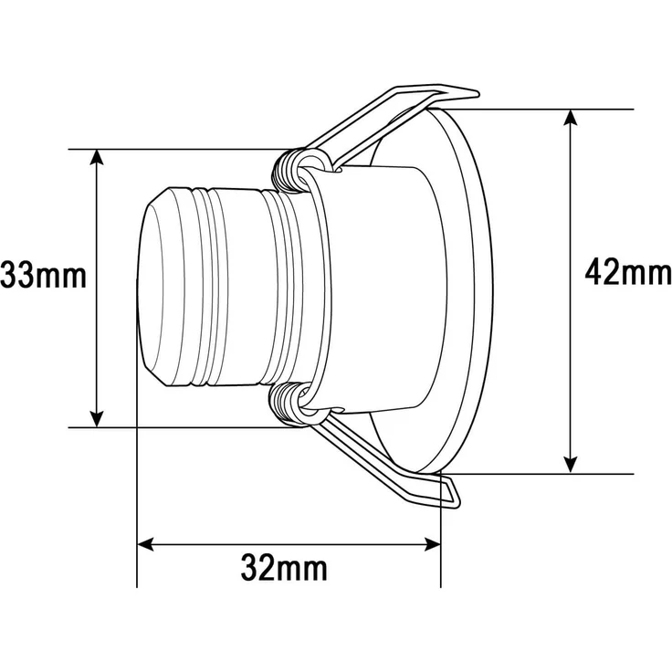 3W Mini LED Einbaustrahler Einbauleuchte klein einbau strahler Spot inkl. Trafo mit Schwarzen Rahme Blau Licht – Bild 5
