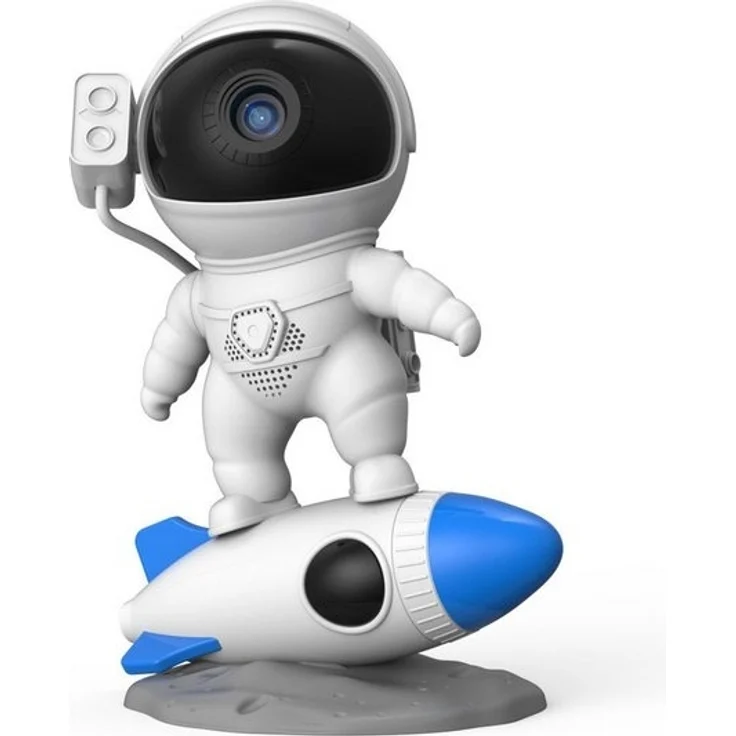ANYSUN LED Nachtlicht Astronaut Sternenhimmel Projektor, Galaxie Projektor mit Nachtlicht, 360° drehbare Astronaut Projektor Kinder, Kaltweiß, Planetarium Projektor Lampe für Kinder Erwachsene mit 13 Planeten Disc – Bild 4