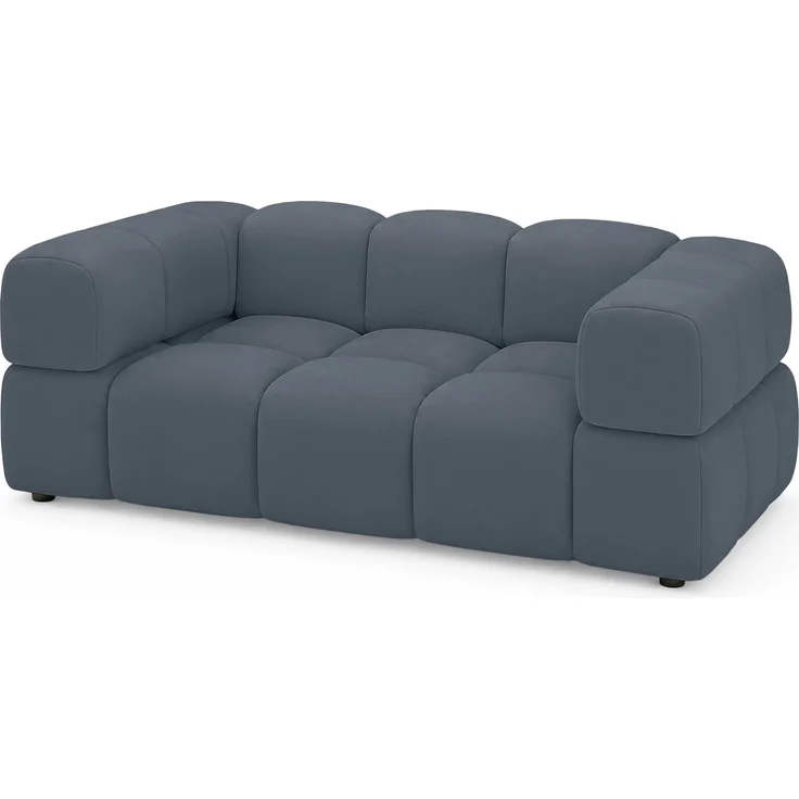 Selsey 'Hollme' Sofa 3-Sitzer, Samt Hellblau, 190 cm – Bild 3