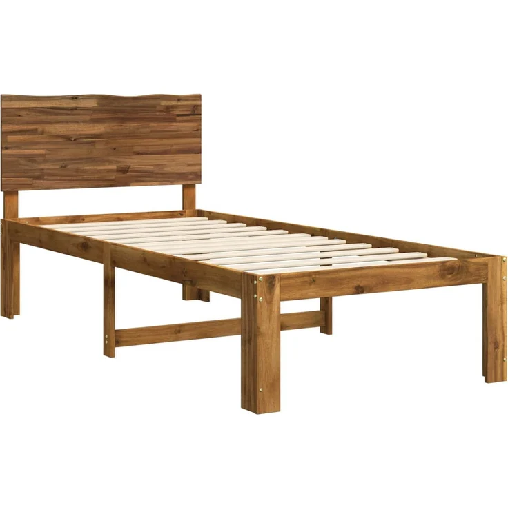 vidaXL Einzelbettgestell mit Kopfteil ROSTOCK Natur 80 x 200 cm 903411 – Bild 3