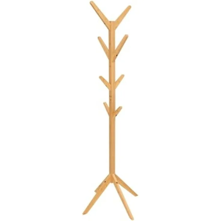 5five Bambus-Garderobenständer TREE 8 Haken 178 cm