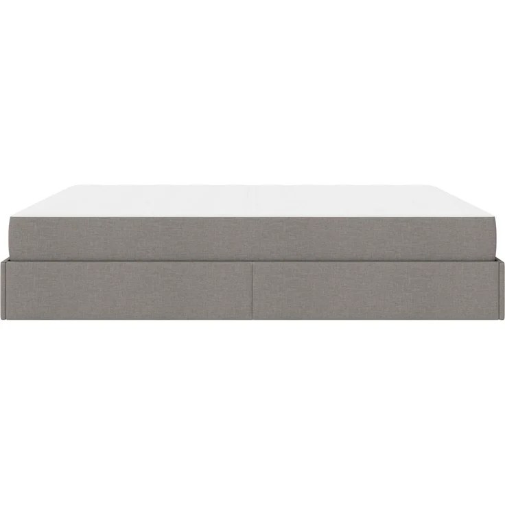 vidaXL Bettgestell mit Matratze mit Matratze 2 pcs Taupe Stoff 3399512 – Bild 6