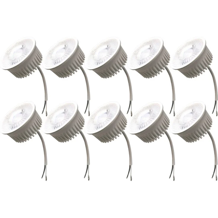 TRANGO LED-Leuchtmittel, 10er Pack MOCOB LED Modul Ultra flach nur 3cm hoch 3000K warmweiß 5.0 Watt als Ersatz für GU10 & MR16 Halogen Leuchtmittel für Einbauleuchte, 10 St, Deckenstrahler, Einbaustrahler, Deckenleuchte – Bild 5