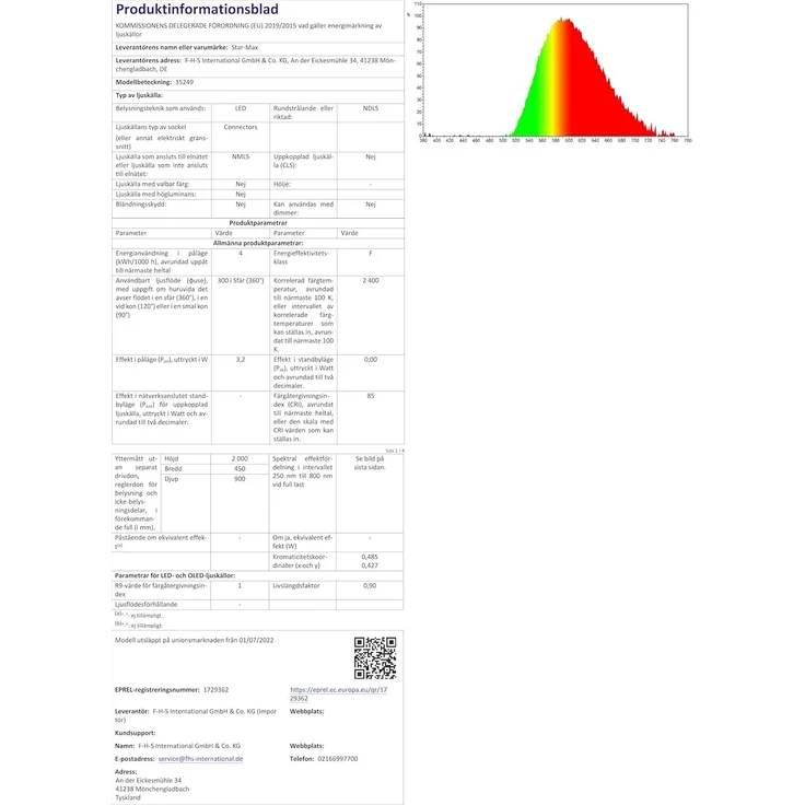 LED Tannenbaum hlbrd. 200 Galaxy,200ww LED,Wandbef. – Bild 7