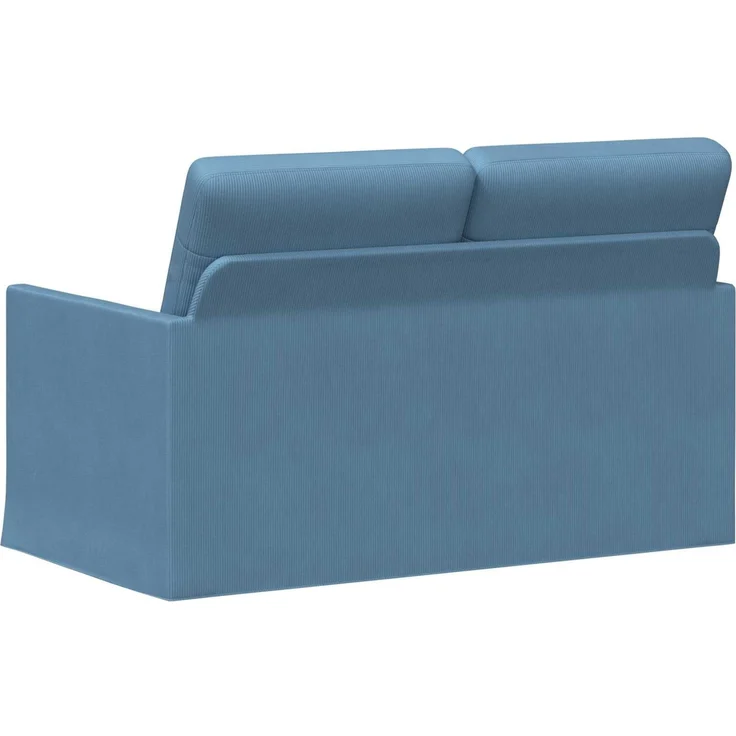 vidaXL 2-Sitzer Sofa Blau 130 x 81 x 82 cm Cordstoff 42041070 – Bild 4