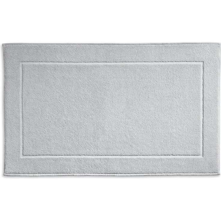 Kela Badvorleger Ladessa, 60x100 cm, 100% Baumwolle, felsgrau, waschbar bei 60° C, für Fußbodenheizung geeignet, 23482