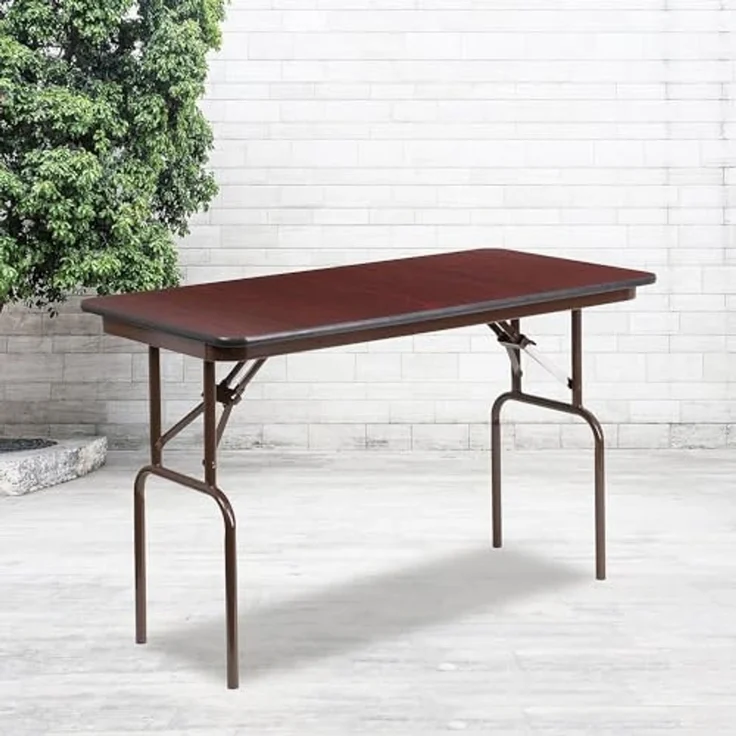 Flash Furniture Frankie Klapptisch aus Mahagoni, Melamin, Laminat, 122 cm – Bild 2