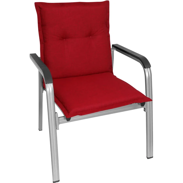 Gardissimo PREMIUM Niederlehner Gartenstuhl Auflagen 100x50x8cm rot – Bild 3