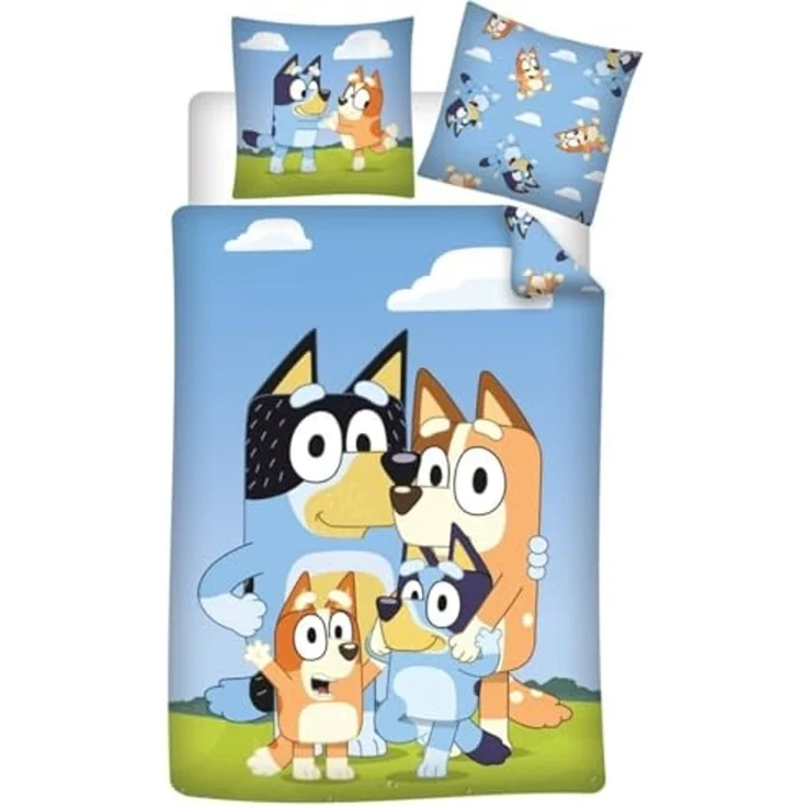 Bluey Bettbezug – Kinderbett Bettwäsche 140x200 cm + Kissenbezug – Bild 1