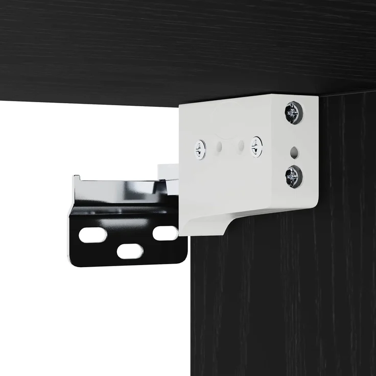 vidaXL Badezimmerschrank-Set 3 stk. Schwarz Eichen-Optik 3444495 – Bild 11