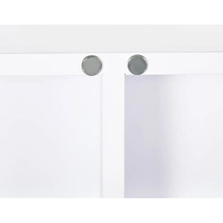 Kleankin Medizinschrank 2-türiger Medikamentenschrank mit 6 Einlegeböden (Arzneischrank, 1-St, Apothekerschrank) Stahl, Weiß, 55 x 18 x 60 cm – Bild 10