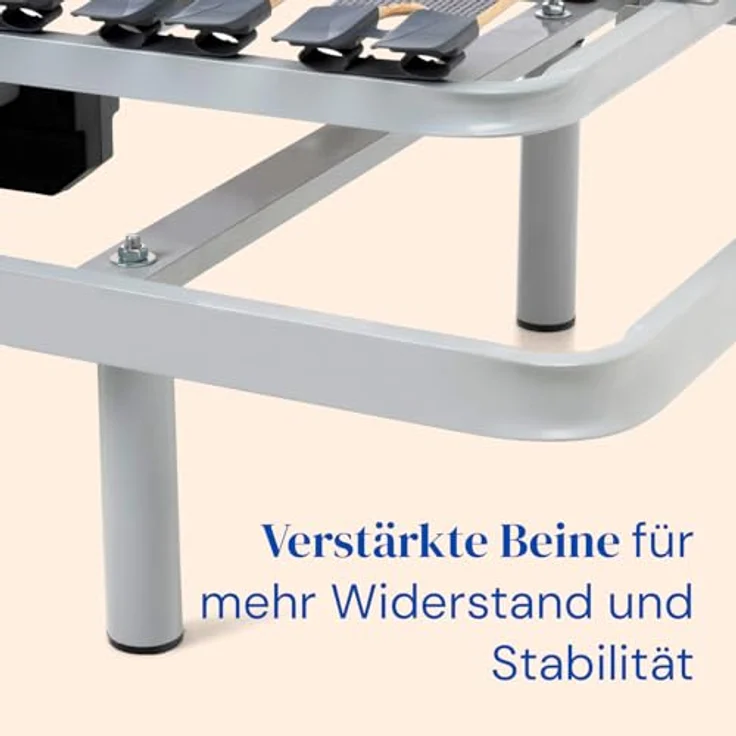 Geriafy - Elektrisch Verstellbarer Lattenrost Home Silver | 90x190 cm | Verstärkt und kompakt | Kabelgebundene Fernbedienung – Bild 7