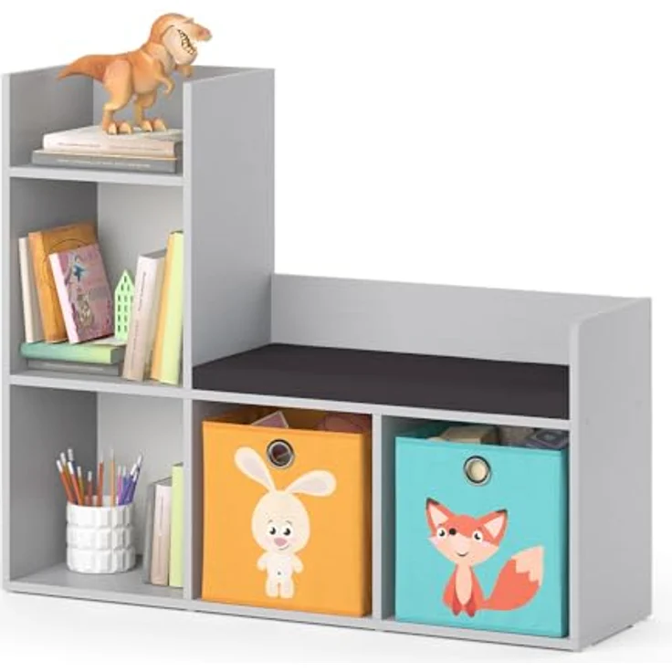 Kindersitzbank Luigi Grau 107.2 x 88.6 cm mit 2 Faltboxen opt. 2 Vicco – Bild 8