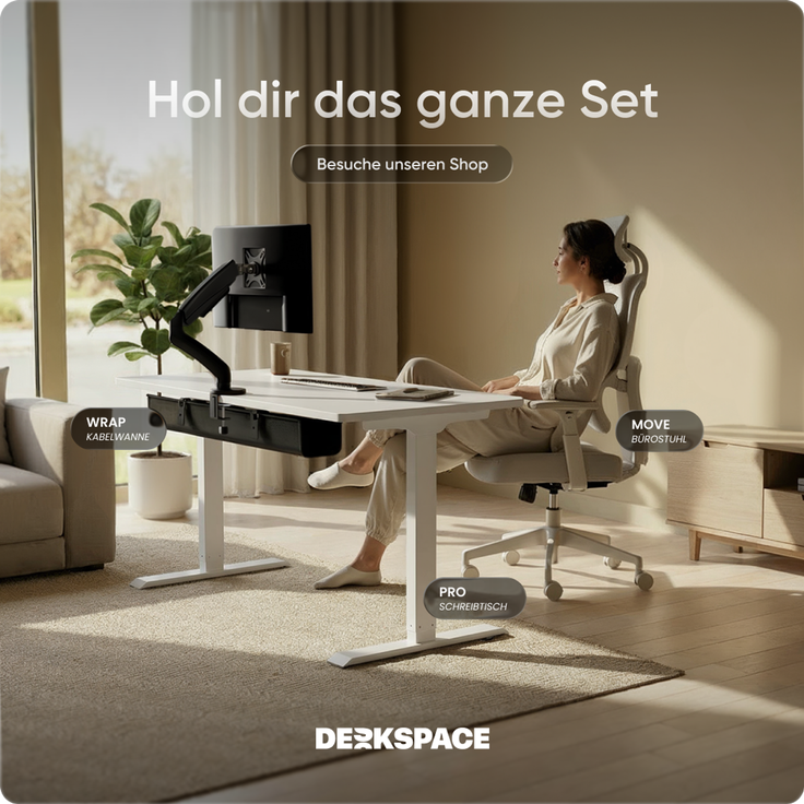 DESKSPACE PRO Elektrisch Höhenverstellbarer Schreibtischgestell mit Memory Funktion, Weiß – Bild 9