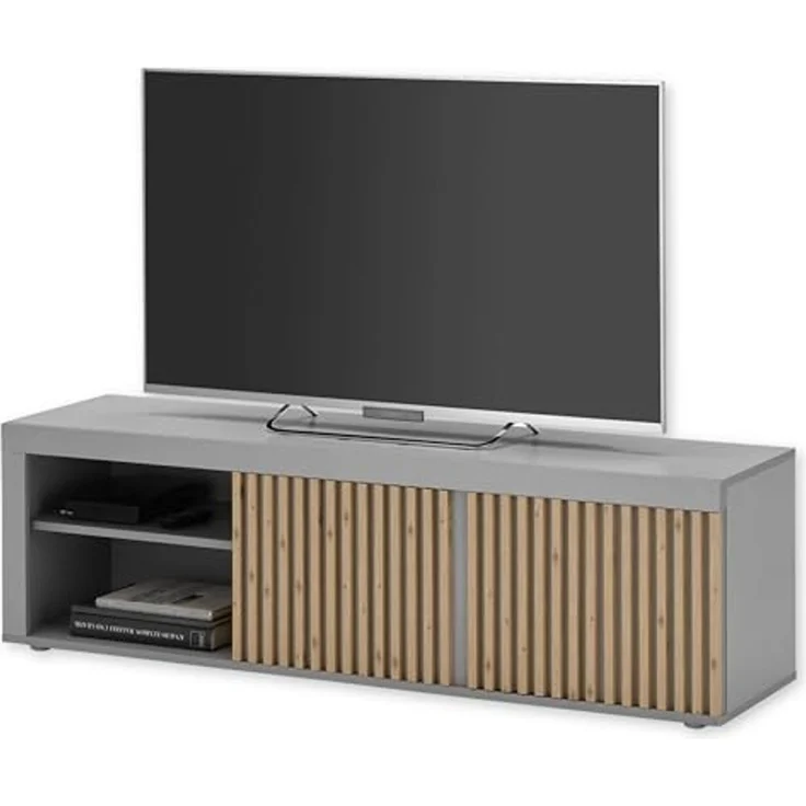 Jasper TV-Lowboard in Grau, Artisan Eiche Optik - Moderner TV Schrank mit viel Stauraum für Ihr Wohnzimmer - 150 x 40 x 40 cm (B/H/T) – Bild 1