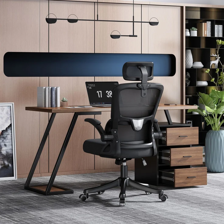 old sku:LY316258AAB,Bürotisch Arbeitstisch Ablage Basteltisch Industrial Schreibtisch 138.5cm mit 3 Schubladen – Bild 4