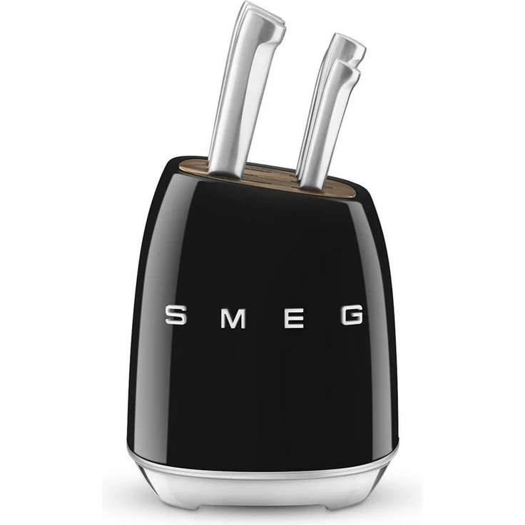 Smeg Messerblock bestückt mit 6 Küchenmessern schwarz KBSF02BL – Bild 5