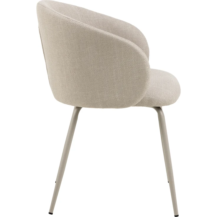 Esszimmerstuhl >Eleanor< (2er-Set) Design 4-Fuß, Bezug beige - 55,5x79x55cm (BxHxT) – Bild 4