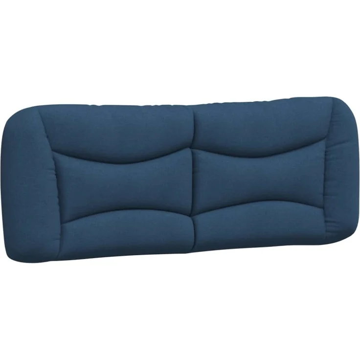 vidaXL Kopfteil-Kissen Blau 140 cm Stoff 374582 – Bild 2