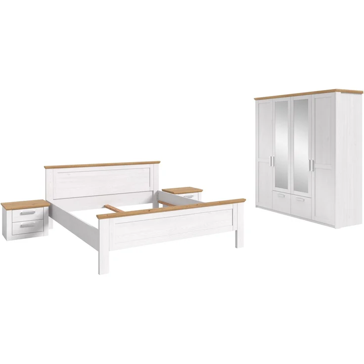 Schlafzimmer-Set >Verona< in Sibiu Lärche, Spannplatte/MDF – Bild 1